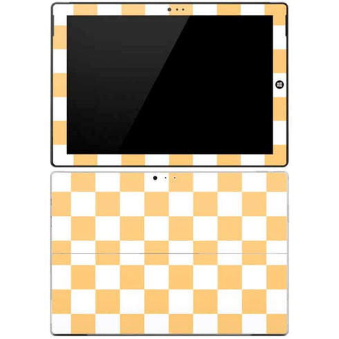 Yellow and White Checkerboard Surface Pro 3 Skin